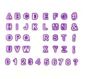 SET DE CORTANTES ALFANUMÈRICO 40 PIEZAS - Imagen 2