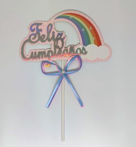 TOPPERS FELIZ CUMPLEAÑOS VARIADOS - Imagen 6